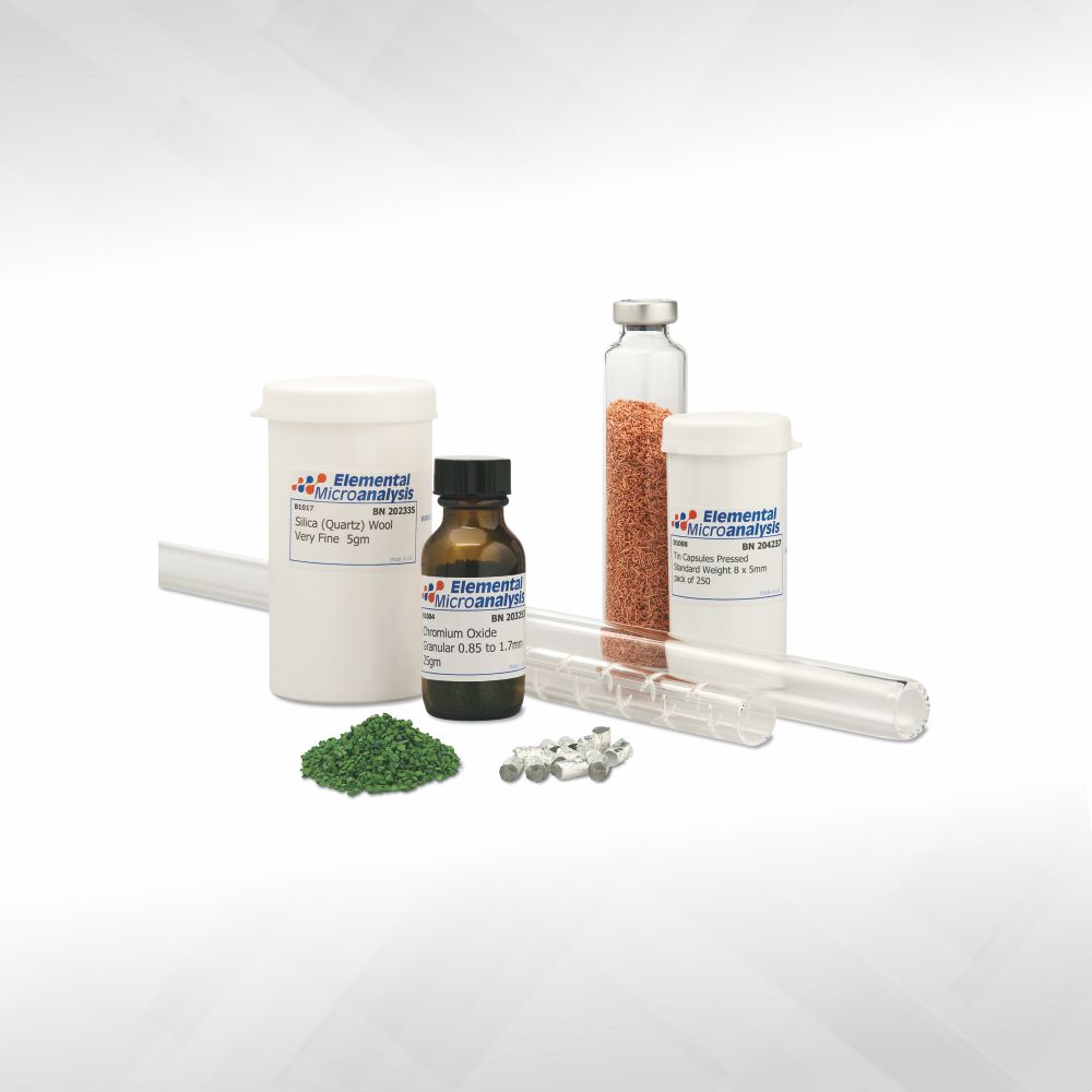 Additional products for CF � IRMS to be used in conjunction with our main CHNOS analysis catalogue